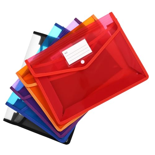 TOYZFRIENDY 5 Stück Plastiktüte Knopfschnalle Dateiordner löschen Aktentaschen Aktenordner A4 Aktenumschläge aus Kunststoff mit Verschluss A4-Plastikbrieftasche Dateiorganisator Reiseordner pp TOYZFRIENDY 5 Stück Plastiktüte Knopfschnalle Dateiordner löschen Aktentaschen Aktenordner A4 Aktenumschläge aus Kunststoff mit Verschluss A4-Plastikbrieftasche Dateiorganisator Reiseordner pp von TOYZFRIENDY