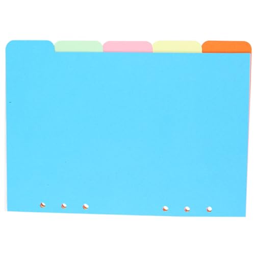 TOYZFRIENDY 5 Stück Teiliges Bunte Trennblätter Papier Register für Ringbuch Organizer Langlebig Farbintensiv für Schule Büro und Persönliche Notizen TOYZFRIENDY 5 Stück Teiliges Bunte Trennblätter Papier Register für Ringbuch Organizer Langlebig Farbintensiv für Schule Büro und Persönliche Notizen von TOYZFRIENDY