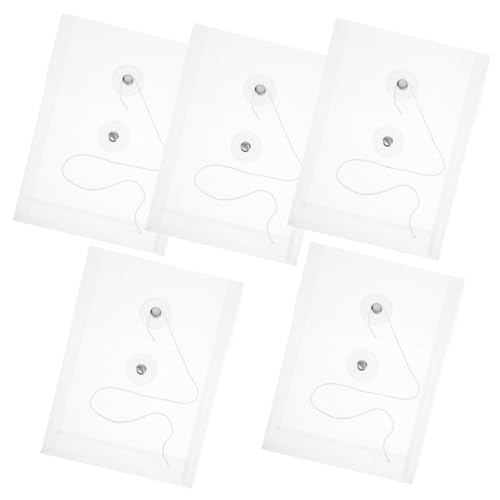 TOYZFRIENDY 5 Stück Teiliges Dokumententaschen Transparent Leichte Tragbare Aufbewahrungstaschen für Büro und Zuhause Verschleißfest Multifunktionale Organizer für Akten Rechnungen Notizen von TOYZFRIENDY
