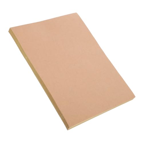 TOYZFRIENDY 50 Blatt Kraftpapier Aufkleber Selbstklebende Etiketten Braunes Kraftpapier Schreibbar Für Tintenstrahldrucker Beschriftbar Für Büro Haushalt Organisation von TOYZFRIENDY