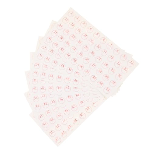 TOYZFRIENDY 50 Blatt Selbstklebende Klassifizierungsaufkleber Beschreibbare Blanko etiketten Vielseitig Einsetzbar für Aufbewahrungsboxen Papiermaterial für Büro Schule Haushalt und Bastel von TOYZFRIENDY