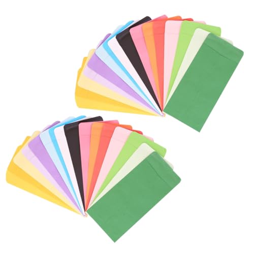 TOYZFRIENDY 50 Stück Bunte Geldumschläge für Bargeld Sparen Vielseitige Papierumschläge für Cash Tipps Knöpfe und Kleine Gegenstände Kompakte Leicht und Einfach zu Verschließen für von TOYZFRIENDY
