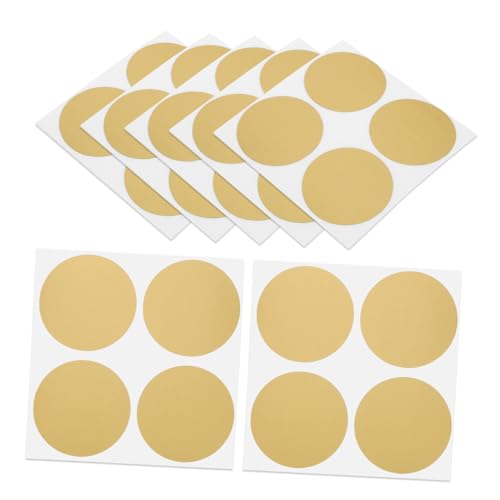 TOYZFRIENDY 50 Stück DIY Rubbelaufkleber Rund Gold Selbstklebend Kratzfolie für Scratch Off Karten Hochzeit Shower Spiele Überraschungsspiel von TOYZFRIENDY