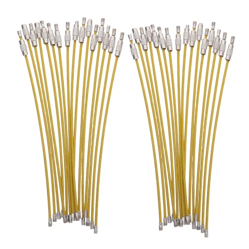 TOYZFRIENDY 50 Stück Pvc beschichtete Stahl drahtschlaufen Schlüsselanhänger Große Metallringe Robuste Kabelschlaufen für Gepäck Taschen Schlüssel Handgefertigte Kratzfeste Draht connectoren TOYZFRIENDY 50 Stück Pvc beschichtete Stahl drahtschlaufen Schlüsselanhänger Große Metallringe Robuste Kabelschlaufen für Gepäck Taschen Schlüssel Handgefertigte Kratzfeste Draht connectoren von TOYZFRIENDY