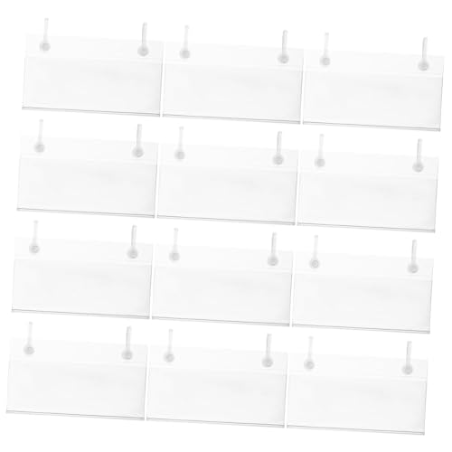 TOYZFRIENDY 50 Stück Transparente Preisschildhalter aus PVC Verschleißfeste Regal-etikettenhalter für Warenbeschriftung Stabiler Mehrzweck-schildständer für Supermarkt Büro Buffet und von TOYZFRIENDY