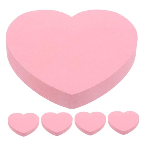TOYZFRIENDY 500 Blatt Rosa Herzförmige Haftnotizen Selbstklebende Memo Pads mit Starker Haftung Praktisch und Tragbar für Büro Schule und Zuhause für Nachrichten Erinnerungen und Organisation von TOYZFRIENDY