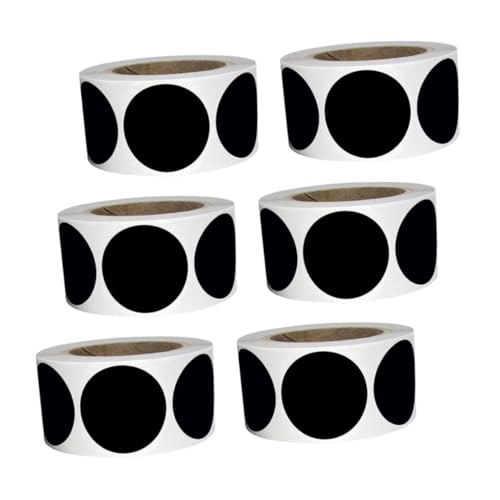 TOYZFRIENDY 6 Rollen Schwarze Selbstklebende PVC Kreisaufkleber Wasserfest Beschreibbare Etiketten für Vorratsbehälter Küchen und Büroorganisation Langlebige Aufkleber zur Lagerkennzeichnung TOYZFRIENDY 6 Rollen Schwarze Selbstklebende PVC Kreisaufkleber Wasserfest Beschreibbare Etiketten für Vorratsbehälter Küchen und Büroorganisation Langlebige Aufkleber zur Lagerkennzeichnung von TOYZFRIENDY