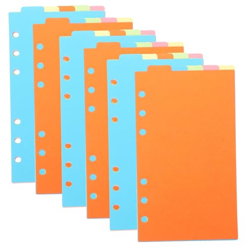 TOYZFRIENDY 6 Sätze Teiliges Nachfüllpapier Farbige Index Registerkarten Langlebige Papiertrenner für Ringbuch Organizer Verschleißfestes Praktisches Sortierpapier für Büro und Schule TOYZFRIENDY 6 Sätze Teiliges Nachfüllpapier Farbige Index Registerkarten Langlebige Papiertrenner für Ringbuch Organizer Verschleißfestes Praktisches Sortierpapier für Büro und Schule von TOYZFRIENDY