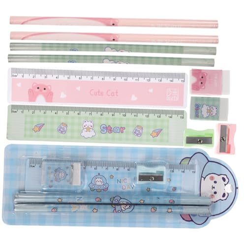 TOYZFRIENDY 6 Sätze Teiliges Schul und Büro Stationery mit Langlebigem Radiergummi Manuellem Anspitzer Lineal und Praktischen Bleistiften Handlich für Schüler im Alltag TOYZFRIENDY 6 Sätze Teiliges Schul und Büro Stationery mit Langlebigem Radiergummi Manuellem Anspitzer Lineal und Praktischen Bleistiften Handlich für Schüler im Alltag von TOYZFRIENDY