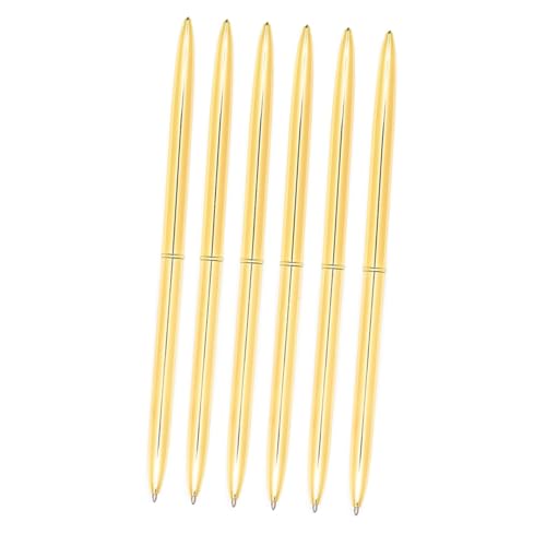 TOYZFRIENDY 6 Stück Goldfarbene Metall Kugelschreiber mit Drehbarem Doppelkopf Leichte Blaue Schlankes Design für Schule Büro und Alltag Geeignet TOYZFRIENDY 6 Stück Goldfarbene Metall Kugelschreiber mit Drehbarem Doppelkopf Leichte Blaue Schlankes Design für Schule Büro und Alltag Geeignet von TOYZFRIENDY