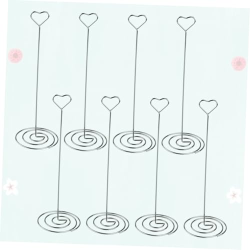 TOYZFRIENDY 6 Stück Herzförmige Metall Memo Clip Halter Tischkartenhalter Fotoständer für Hochzeit Party Platzhalter Namenskartenhalter Robust und Wiederverwendbar von TOYZFRIENDY