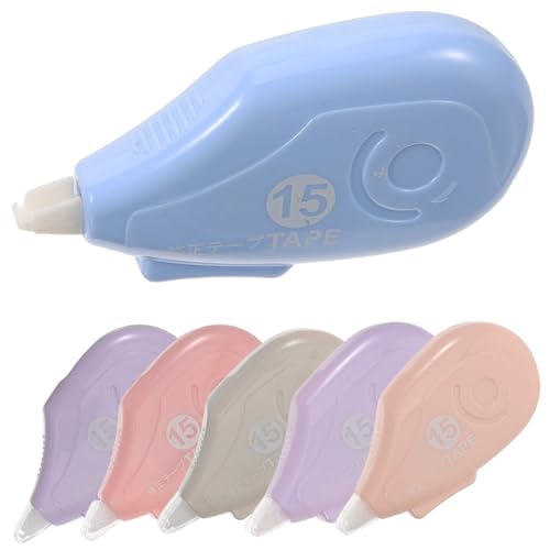 TOYZFRIENDY 6 Stück Korrekturband Undurchsichtiges Tape für Schule Büro und Zuhause für Korrekturen von Texten und Dokumenten Zufällige Farbe von TOYZFRIENDY