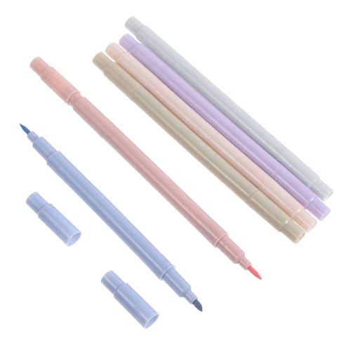 TOYZFRIENDY 6 Stück Pastell Highlighter Marker Stifte mit Wasserbasierten Pigmenten Langlebig für Schule Büro Notizen und Dekorative Markierungen Geeignet von TOYZFRIENDY
