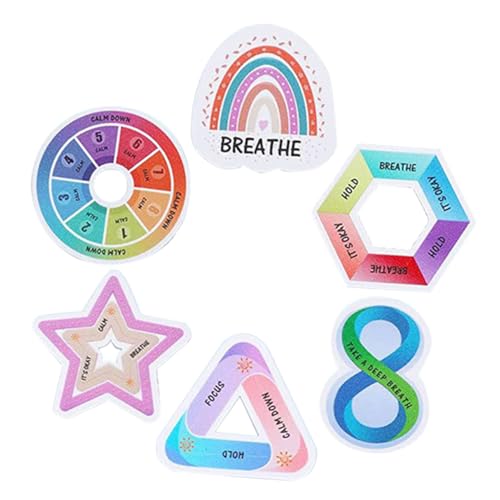 TOYZFRIENDY 6 Stück Sensorische Aufkleber mit für Beruhigung Selbstklebend Bunte DIY Sticker für Handy Schreibtisch und Stressfreie Momente TOYZFRIENDY 6 Stück Sensorische Aufkleber mit für Beruhigung Selbstklebend Bunte DIY Sticker für Handy Schreibtisch und Stressfreie Momente von TOYZFRIENDY