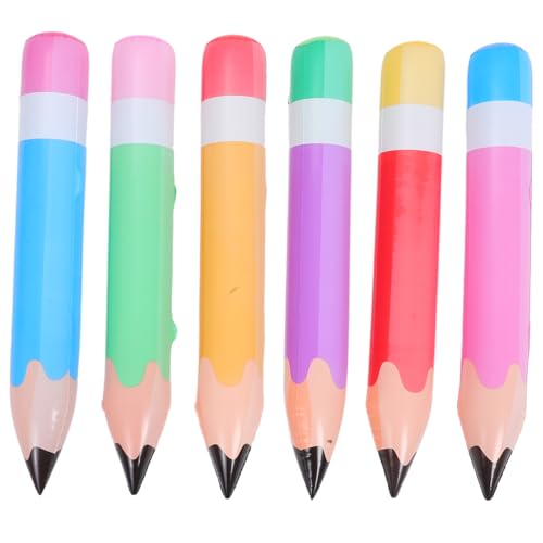 TOYZFRIENDY 6 Stück Teiliges Aufblasbare Riesen Bleistiftballons aus Leichtem PVC Bunte Schuldekoration für Klassenzimmer Schnelle Befüllung als Back To School und Abschlussfeier Wanddeko TOYZFRIENDY 6 Stück Teiliges Aufblasbare Riesen Bleistiftballons aus Leichtem PVC Bunte Schuldekoration für Klassenzimmer Schnelle Befüllung als Back To School und Abschlussfeier Wanddeko von TOYZFRIENDY