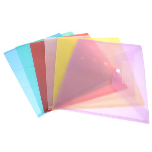 TOYZFRIENDY 6 Stück Teiliges Dokumententaschen aus Transparentem Kunststoff mit Druckknopfverschluss Wiederverwendbare Aufbewahrungstaschen für Bürobedarf Sichere Ablage von Wichtigen TOYZFRIENDY 6 Stück Teiliges Dokumententaschen aus Transparentem Kunststoff mit Druckknopfverschluss Wiederverwendbare Aufbewahrungstaschen für Bürobedarf Sichere Ablage von Wichtigen von TOYZFRIENDY