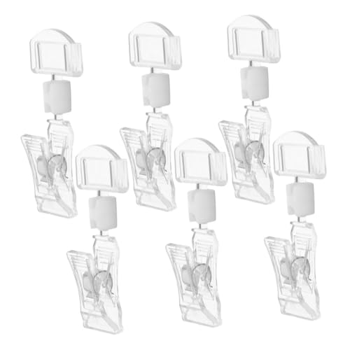 TOYZFRIENDY 6 Stück Teiliges Drehbare Transparente Preisschildhalter Praktische Etikettenhalter für Supermarktregale und Warenanzeigen Vielseitig Einsetzbar Leicht und Einfach zu Montieren TOYZFRIENDY 6 Stück Teiliges Drehbare Transparente Preisschildhalter Praktische Etikettenhalter für Supermarktregale und Warenanzeigen Vielseitig Einsetzbar Leicht und Einfach zu Montieren von TOYZFRIENDY