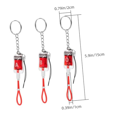 TOYZFRIENDY 6 Stück Teiliges Gothic Blutgruppen Schlüsselanhänger mit Vampir Horror design Halloween Party Anhänger Passende B Gruselige Cosplay Accessoires für Festlichkeiten von TOYZFRIENDY