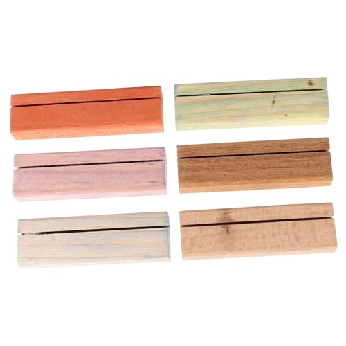 TOYZFRIENDY 6 Stück Teiliges Holz Kartenhalter Vintage Tischkartenhalter Memo Notizhalter Kartenständer für Büro Party Dekoration Stabiles Naturholz Vielseitig als Fotohalter Menühalter TOYZFRIENDY 6 Stück Teiliges Holz Kartenhalter Vintage Tischkartenhalter Memo Notizhalter Kartenständer für Büro Party Dekoration Stabiles Naturholz Vielseitig als Fotohalter Menühalter von TOYZFRIENDY
