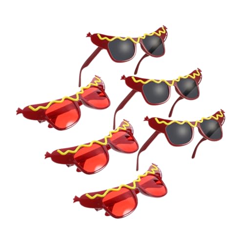 TOYZFRIENDY 6 Stück Teiliges Hot Dog Partybrillen Lustige Kostümbrille mit Transparenten Gläsern Unisex Leicht Wiederverwendbar für Geburtstagsfeiern Familienfeste und Zubehör TOYZFRIENDY 6 Stück Teiliges Hot Dog Partybrillen Lustige Kostümbrille mit Transparenten Gläsern Unisex Leicht Wiederverwendbar für Geburtstagsfeiern Familienfeste und Zubehör von TOYZFRIENDY