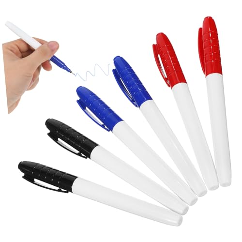 TOYZFRIENDY 6 Stück Whiteboard Marker Spitze Wasserbasierte Trocken Abwischbare Marker Stifte in Blau Schwarz Rot Magnetisch Geruchsarm Komfortabel für Schule Büro Präsentationen TOYZFRIENDY 6 Stück Whiteboard Marker Spitze Wasserbasierte Trocken Abwischbare Marker Stifte in Blau Schwarz Rot Magnetisch Geruchsarm Komfortabel für Schule Büro Präsentationen von TOYZFRIENDY