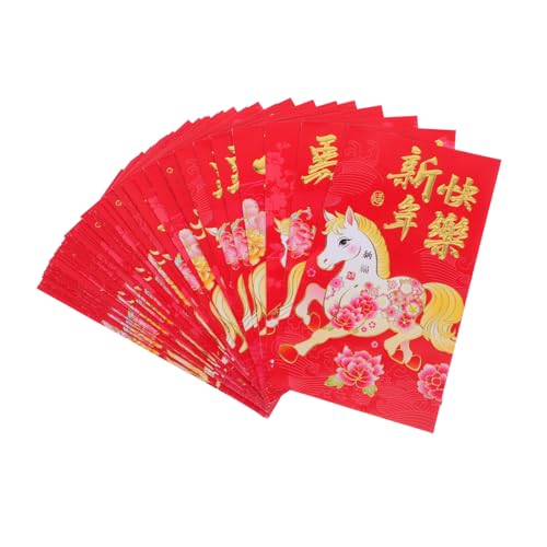 TOYZFRIENDY 60 Stück Chinesische Geldumschläge Jahr Des Pferdes Frühlingsfest Rote Umschläge mit Niedlichen Tierkreisdesigns für und Neujahrsfeier TOYZFRIENDY 60 Stück Chinesische Geldumschläge Jahr Des Pferdes Frühlingsfest Rote Umschläge mit Niedlichen Tierkreisdesigns für und Neujahrsfeier von TOYZFRIENDY