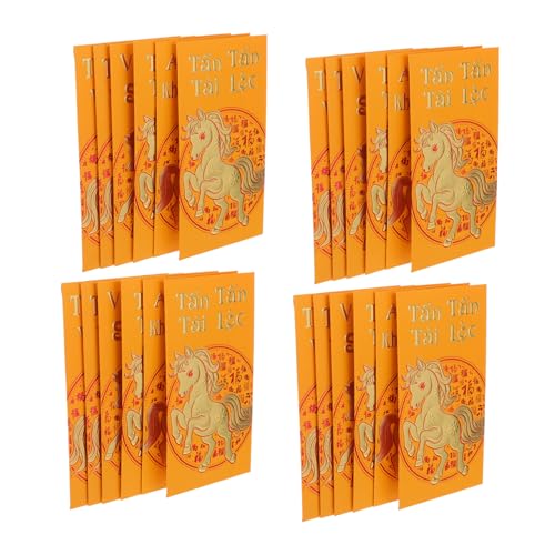 TOYZFRIENDY 60 Stück Rote Geldumschläge Pferdejahr Große Vietnamesische Neujahrsumschläge Gold Lunar Year Traditionelle Glücksgeldumschläge für Familie Freunde Feier TOYZFRIENDY 60 Stück Rote Geldumschläge Pferdejahr Große Vietnamesische Neujahrsumschläge Gold Lunar Year Traditionelle Glücksgeldumschläge für Familie Freunde Feier von TOYZFRIENDY