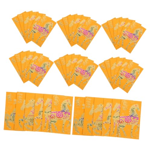 TOYZFRIENDY 60 Stück Rote Umschläge Für Das Frühjahrsfest Des Des Pferdes Pferdrote Umschläge Chinesische Rote Geldumschläge Glückliche Geldbeutel Pferd Jahr Hong Bao Papier Golden TOYZFRIENDY 60 Stück Rote Umschläge Für Das Frühjahrsfest Des Des Pferdes Pferdrote Umschläge Chinesische Rote Geldumschläge Glückliche Geldbeutel Pferd Jahr Hong Bao Papier Golden von TOYZFRIENDY