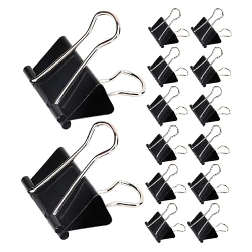 TOYZFRIENDY 60 Stück Schwarze Metall Binder Clips Extra Starke Büroklammern für Dokumentensortierung Rutschfeste Papierklemmen Vielseitig für Büro Schule Zuhause Professionelle Aktenhalter TOYZFRIENDY 60 Stück Schwarze Metall Binder Clips Extra Starke Büroklammern für Dokumentensortierung Rutschfeste Papierklemmen Vielseitig für Büro Schule Zuhause Professionelle Aktenhalter von TOYZFRIENDY