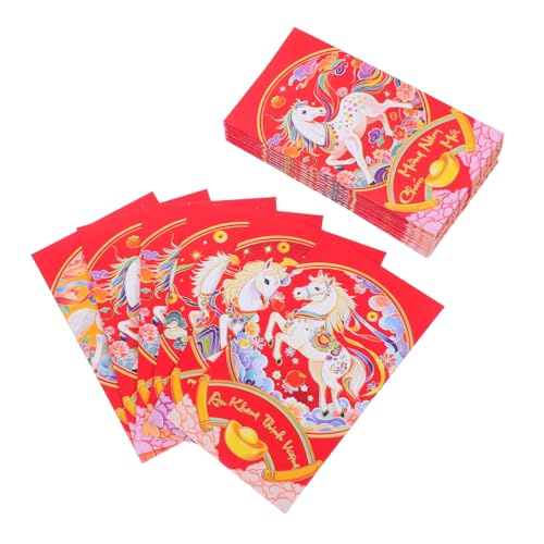 TOYZFRIENDY 60 Stück Teiliges Asiatische Rote Umschläge Pferdejahr Hochwertige Papier Hong Bao mit Vietnamesischem Design Langlebig Vielseitig für Frühlingsfest Neujahrsfeier TOYZFRIENDY 60 Stück Teiliges Asiatische Rote Umschläge Pferdejahr Hochwertige Papier Hong Bao mit Vietnamesischem Design Langlebig Vielseitig für Frühlingsfest Neujahrsfeier von TOYZFRIENDY