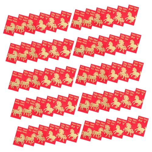 TOYZFRIENDY 60 Stück Vietnamesische Rote Umschläge Pferdejahr Glücksgeldumschläge für Lunar Frühlingsfest Geburtstag Hochzeit Party mit Traditionellem Design TOYZFRIENDY 60 Stück Vietnamesische Rote Umschläge Pferdejahr Glücksgeldumschläge für Lunar Frühlingsfest Geburtstag Hochzeit Party mit Traditionellem Design von TOYZFRIENDY