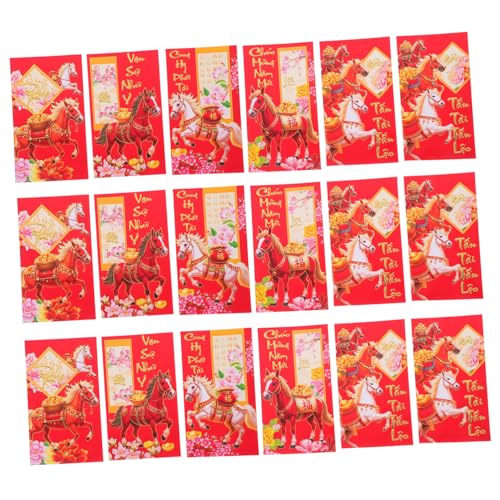 TOYZFRIENDY 60 Stück Vietnamesische Rote Umschläge Pferdejahr Year Hong Bao Asiatische Geldumschläge Lunar Year Party Supplies Geschenkverpackung für Familie Freunde TOYZFRIENDY 60 Stück Vietnamesische Rote Umschläge Pferdejahr Year Hong Bao Asiatische Geldumschläge Lunar Year Party Supplies Geschenkverpackung für Familie Freunde von TOYZFRIENDY