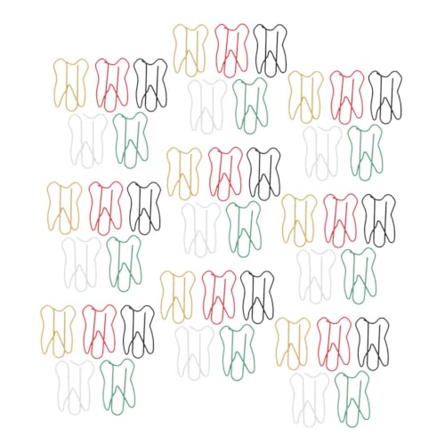 TOYZFRIENDY 60 Stück Zahnförmige Büroklammern Metall Bunte Kreative Papierklammern Lesezeichen Für Büro Schule Dokumentenorganisation TOYZFRIENDY 60 Stück Zahnförmige Büroklammern Metall Bunte Kreative Papierklammern Lesezeichen Für Büro Schule Dokumentenorganisation von TOYZFRIENDY