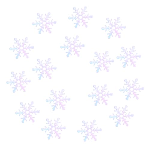 TOYZFRIENDY 600 Stk. Teiliges Einzigartiges Schneeflocken Konfetti Weiß Langlebig und Glänzend für Weihnachtsfeiern Partydekorationen und Festliche Foto Requisiten von TOYZFRIENDY