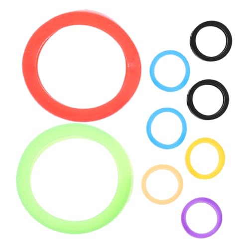 TOYZFRIENDY 9 Stück Teiliges Flexibles Silikon Schlüsselcover Elastische Bunte Schlüsselkappen zur Schlüsselkennzeichnung Kratzfeste Schlüsselhüllen für Haus Autoschlüssel Einfache Anwendung von TOYZFRIENDY