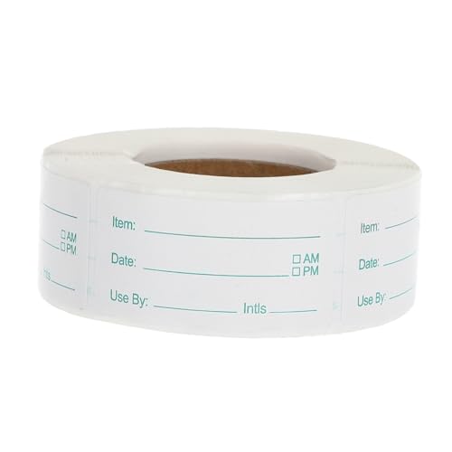 TOYZFRIENDY Abnehmbare Food Storage Labels Selbstklebend für Lebensmittelbehälter Glas Metall und Kunststoff Praktische Küchenaufkleber zur Sicheren Vorratskennzeichnung von TOYZFRIENDY