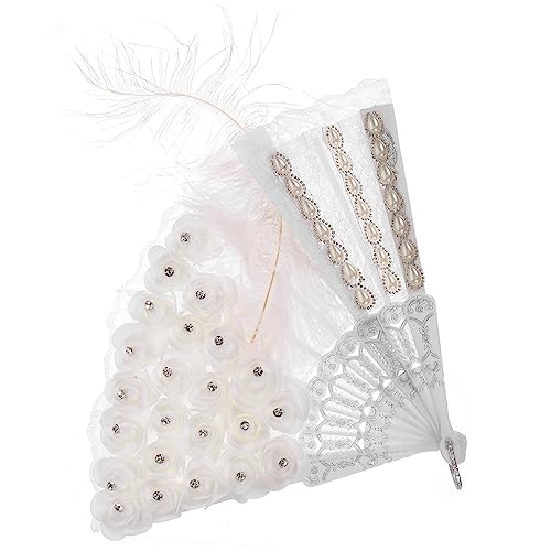 TOYZFRIENDY Brautfächer aus Spitze Leichter Faltbarer Handfächer für Frauen Dekorativer Spitzenfächer für Hochzeit Braut und Trauzeugin Praktischer Sommerwindfänger TOYZFRIENDY Brautfächer aus Spitze Leichter Faltbarer Handfächer für Frauen Dekorativer Spitzenfächer für Hochzeit Braut und Trauzeugin Praktischer Sommerwindfänger von TOYZFRIENDY