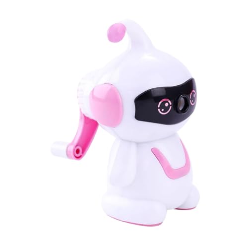 TOYZFRIENDY Cartoon Roboter Handspitzer Bleistiftspitzer Manuell Schüler für Rosa Kreative Form Einfache Handhabung für Schule und Büro TOYZFRIENDY Cartoon Roboter Handspitzer Bleistiftspitzer Manuell Schüler für Rosa Kreative Form Einfache Handhabung für Schule und Büro von TOYZFRIENDY