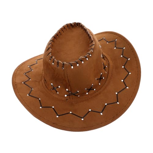 TOYZFRIENDY Cowboyhut Western Stil Kopfbedeckung für Jungen Mädchen Robustes Material Vielseitig Einsetzbar für Kostüm und Themenfeier Wiederverwendbar Passend zu Western Outfits von TOYZFRIENDY