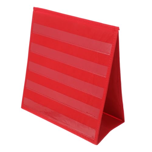 TOYZFRIENDY Doppelseitiger Tisch Pocket Chart Kartenhalter mit Vielseitigen Taschen für Unterricht und Spiele für Platzsparende Aufbewahrung für Vorschule und Klassenzimmer von TOYZFRIENDY
