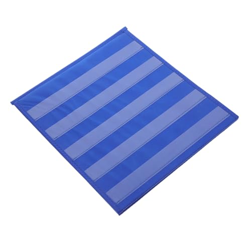 TOYZFRIENDY Doppelseitiges Desktop Pocket Chart Ständer mit Stabilem Dreieck Design für Klassenzimmer zur Platzsparenden Aufbewahrung Multifunktionale Taschen für Karten und Notizen für Schule von TOYZFRIENDY