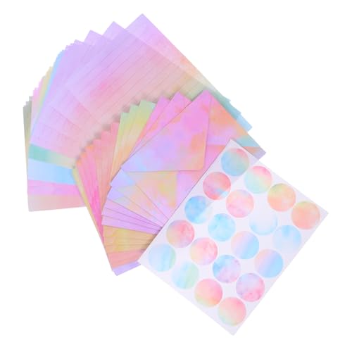 TOYZFRIENDY Einzigartiges Aquarell Briefpapier Set mit Umschlägen und Stickern Vielseitig für Einladungen Geburtstage und Hochzeiten Künstlerisch Gestaltetes Stationery Paper für Stilvolle TOYZFRIENDY Einzigartiges Aquarell Briefpapier Set mit Umschlägen und Stickern Vielseitig für Einladungen Geburtstage und Hochzeiten Künstlerisch Gestaltetes Stationery Paper für Stilvolle von TOYZFRIENDY