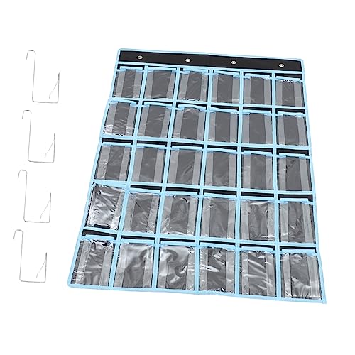 TOYZFRIENDY Fächer Handy Aufbewahrungstasche mit Transparenten Taschen Robustes Material Hängender Organizer für Klassenzimmer und Büro Übersichtliche Multi Zellen Struktur Langlebig und von TOYZFRIENDY