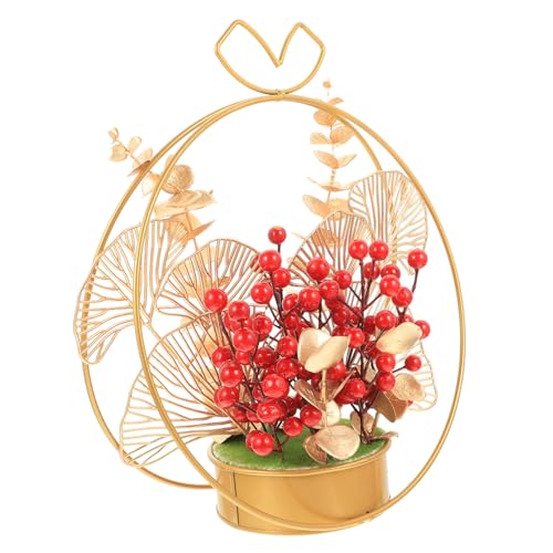 TOYZFRIENDY Frühlingsfest Tischdekoration Rote Beeren Deko Simuliert Hochzeit Wohnzimmer Festlicher Schmuck für Einweihung Hochzeit Home Decor von TOYZFRIENDY