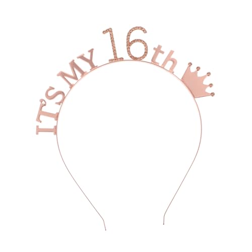 TOYZFRIENDY Geburtstagskrone Haarschmuck Glänzendes Diadem Leichtes Langlebiges Partyzubehör Für Mädchen Frauen Foto Requisite Kreatives Partyhut Accessoire von TOYZFRIENDY