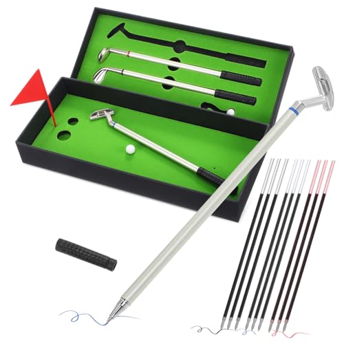 TOYZFRIENDY Golf Pen mit Ersatzminen Dekorative Golf Putter Kugelschreiber Komfortable Schreibfunktion und Büroaccessoires TOYZFRIENDY Golf Pen mit Ersatzminen Dekorative Golf Putter Kugelschreiber Komfortable Schreibfunktion und Büroaccessoires von TOYZFRIENDY