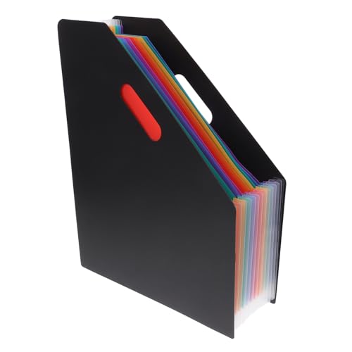 TOYZFRIENDY Großer Erweiterbarer Stehordner Aktenordner mit Farbigen Innenseiten Platzsparender Mehrschichtiger Accordion File Organizer für Dokumente Rechnungen Belege für Büro und Zuhause von TOYZFRIENDY