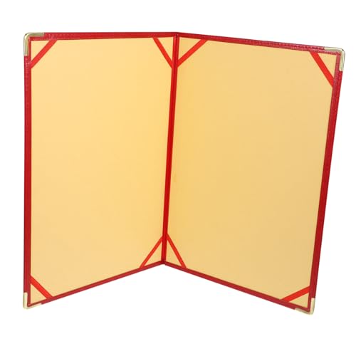TOYZFRIENDY Großer Roter Aktenordner mit Metall ecken Multifunktionaler Organizer für Wichtige Dokumente Strapazierfähiger Arbeitsordner für Männer Vielseitige Mappe zur Aktenaufbewahrung und von TOYZFRIENDY