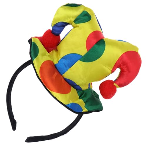 TOYZFRIENDY Halloween Clown Haarreif aus Weichem Atmungsaktivem Material Bequemer Sitz Langlebig und Formstabil Vielseitiger Kopfschmuck für Karneval Halloween Kostüme Cosplay und Party von TOYZFRIENDY