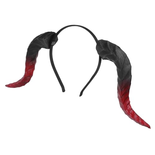 TOYZFRIENDY Halloween Haarreif mit Abnehmbaren Hörnern Leichtes Pu-Metall-Design Haarschonend Elastisch für Karneval Maskerade und Kostümpartys von TOYZFRIENDY